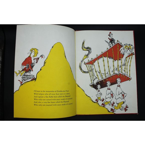 If I Ran the Zoo Dr. Seuss Random House 1950 Hardcover Book Large HC OOP Banned - Picture 9 of 13